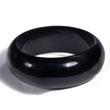 Natural Black  Stained High Gloss BFJ401BL Shell Necklace Wooden Bangles