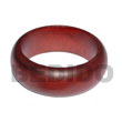 Natural Natural GRAINED,STAINED, GLAZED AND MATTE COATED HIGH QUALITY NAT. WOOD BANGLE / WOOD TONES / HT= 27MM / 65MM INNER DIAMETER / 10MM  THICKNESS / MAROON WOOD TONE W/ BURNING Wooden Accessory Shell Products Shell Necklace