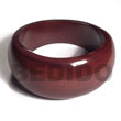 Chunky Katrina Stained Natural Wood Bangle