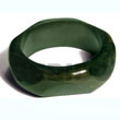 Natural Chunky Diana Stained Green Natural Wooden bangle