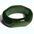 Chunky Diana Stained Green Natural Wooden bangle