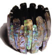 Natural Paua Shell Bangles BFJ034BL Shell Necklace Shell Bangles