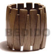 Natural Wooden Bangles BFJ037BL Shell Necklace Wooden Bangles