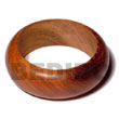 Natural Bayong Rounded Wood Bangle   BFJ076BL Shell Necklace Wooden Bangles