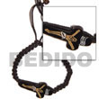 Natural Macramie Wooden Cross Bracelet BFJ5063BR Shell Necklace Wooden Bracelets