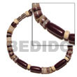 Natural hammer shell Heishe BFJ5074BR Shell Necklace Seed Bracelets