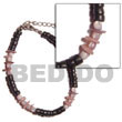 Natural Black 4-5mm Coco Pokalet   BFJ5080BR Shell Necklace Shell Bracelets