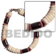 Natural 7-8mm Coco Pokalet. Bleached BFJ5081BR Shell Necklace Coco Bracelets