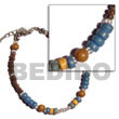 Natural Wood Beads, 4-5mm & 2-3mm BFJ5084BR Shell Necklace Wooden Bracelets