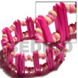Natural Pink Coco Stick   Pink & BFJ5089BR Shell Necklace Coco Bracelets
