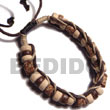 Natural 7-8mm Coco Pokalet And BFJ5267BR Shell Necklace Macrame Bracelets