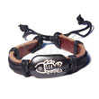 Natural Surfer Leather Bracelet With BFJ5297BR Shell Necklace Leather Bracelets
