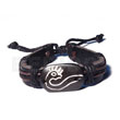 Natural Surfer leather bracelet tribal animal symbol