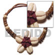 Natural Flower Sigay   4-5 Coco BFJ616BR Shell Necklace Macrame Bracelets