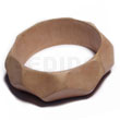 Natural Raw Natural Wooden Bangle BFJ634BL Shell Necklace Wooden Bangles