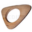 Natural Raw Natural Wooden Bangle   BFJ638BL Shell Necklace Wooden Bangles