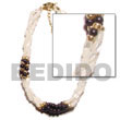 Natural Twisted Troca Rice Bead & BFJ680BR Shell Necklace Shell Bracelets