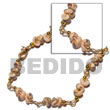 Natural Popcorn Luhuanus In Gold BFJ829BR Shell Necklace Shell Bracelets