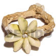 Natural Pandan Bracelet W/ Monita Shells