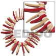 Natural Elastic Red/nat. White Coco Indian Stick W/