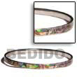 Natural Stainless Paua Inlaid Bangle BFJ027BL Shell Necklace Shell Bangles