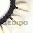 Natural Sigay With Macramie - Size 7 BFJ093BR Shell Necklace Macrame Bracelets