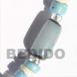 Turquoise Blue Buri Tube Bracelet