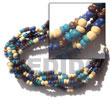 Natural 5 Rows Coco Pokalet Color Combination Bracelets