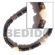 Natural 4-5 Mm Coco Pokalet Black, BFJ5021BR Shell Necklace Coco Bracelets