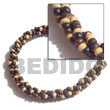 Natural 2-3 Coco Pokalet Twisted, BFJ5026BR Shell Necklace Coco Bracelets