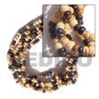 Natural 2-3 Mm 5 Rows Coco Pokalet BFJ5031BR Shell Necklace Coco Bracelets