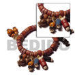 Natural Lambada Bracelet BFJ5053BR Shell Necklace Wooden Bracelets
