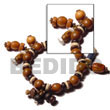 Natural Lambada Bracelet BFJ5055BR Shell Necklace Wooden Bracelets