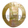 Natural Round MOP Buckle 70mm