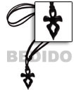 40mm Celtic Carabao Black Horn Cross On