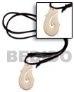 Natural 40mm Celtic White Carabao Bone Hook On