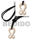 Natural 40mm White Celtic Carabao Bone Double Hook