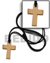 Natural Carabao Antique Natural Bone Cross 40mm On