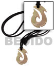 Natural 40mm Celtic Hook On BFJ1417NK Shell Necklace Surfer Necklace