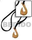 Natural Antique Natural Carabao Bone Hook 40mm On