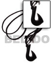 Natural Black Carabao Horn Hook 40mm On Adjustable