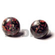 Natural Black C. Button Earrings