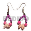 Natural Dangling 2-3mm Pink Coco Pokalet W/ Pink