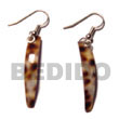 Natural Cowrie Stick Dangling Earings BFJ490ER Shell Necklace Shell Earrings