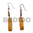 Natural Dangling Brown Lip Tiger   BFJ5007ER Shell Necklace Shell Earrings