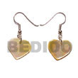 Natural Dangling mother of pearl 30mm Heart BFJ5018ER Shell Necklace Shell Earrings