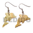 Natural Dangling 30x17mm MOP Dolphin Earrings