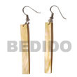Natural Dangling 50x7mm mother of pearl Bar BFJ5027ER Shell Necklace Shell Earrings