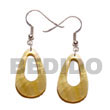 Natural 35mm Teardrop mother of pearl   Hole BFJ5059ER Shell Necklace Shell Earrings