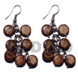 Natural Dangling 10mm natural Brown Coco Sidedrill